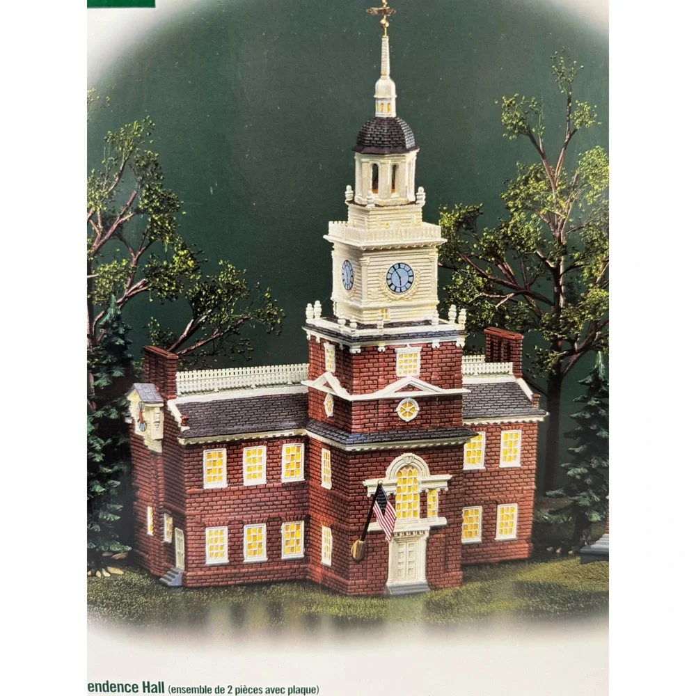 Department 56 Historical Landmark Independence Hall #55500 Red Village